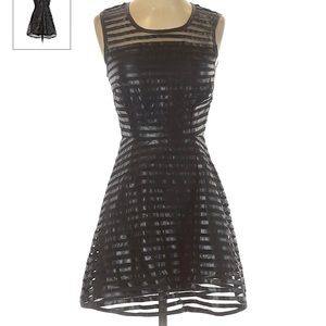 Dress San Souci Black Overlay Cocktail Dress. Size Medium